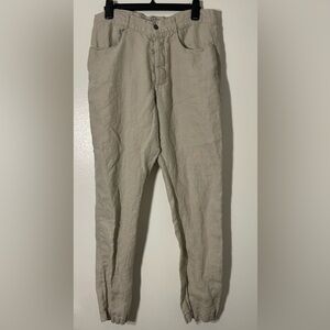 Alex Crane Sun Pants Linen Beige | Men’s 32 | 100% Linen